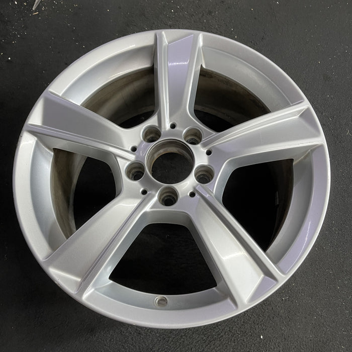 17" MERCEDES C-CLASS 12 204 Type; C250, 17x8.5, 5 spoke Original OEM Wheel Rim - Side Profile