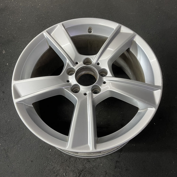 17" MERCEDES C-CLASS 12 204 Type; C250, 17x8.5, 5 spoke Original OEM Wheel Rim - Close-Up Detail