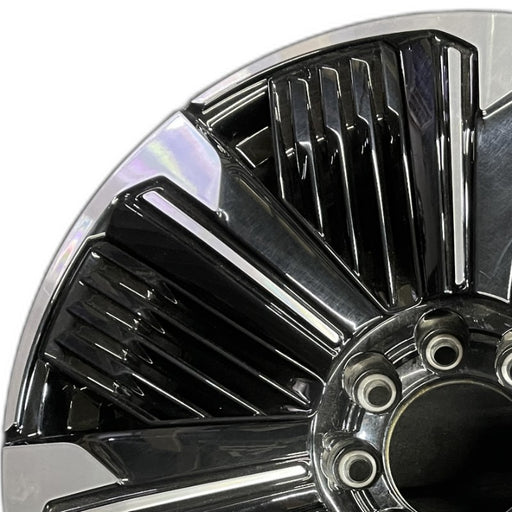 24" ESCALADE IQ 25 24x9 single spoke gloss black opt RDV Original OEM Wheel Rim - Angle View