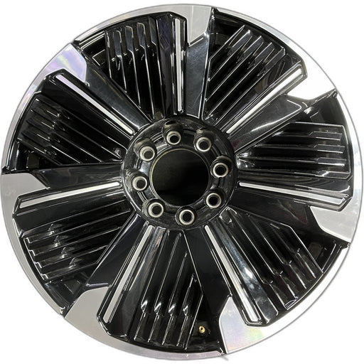 24" ESCALADE IQ 25 , single spoke, gloss black Original OEM Wheel Rim - Front View