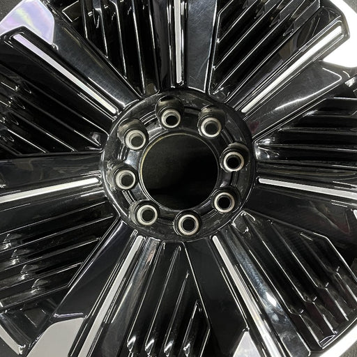 24" ESCALADE IQ 25 24x9 single spoke gloss black opt RDV Original OEM Wheel Rim - Angle View