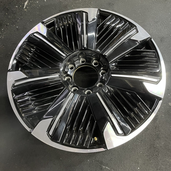 24" ESCALADE IQ 25 , single spoke, gloss black Original OEM Wheel Rim - Side Profile