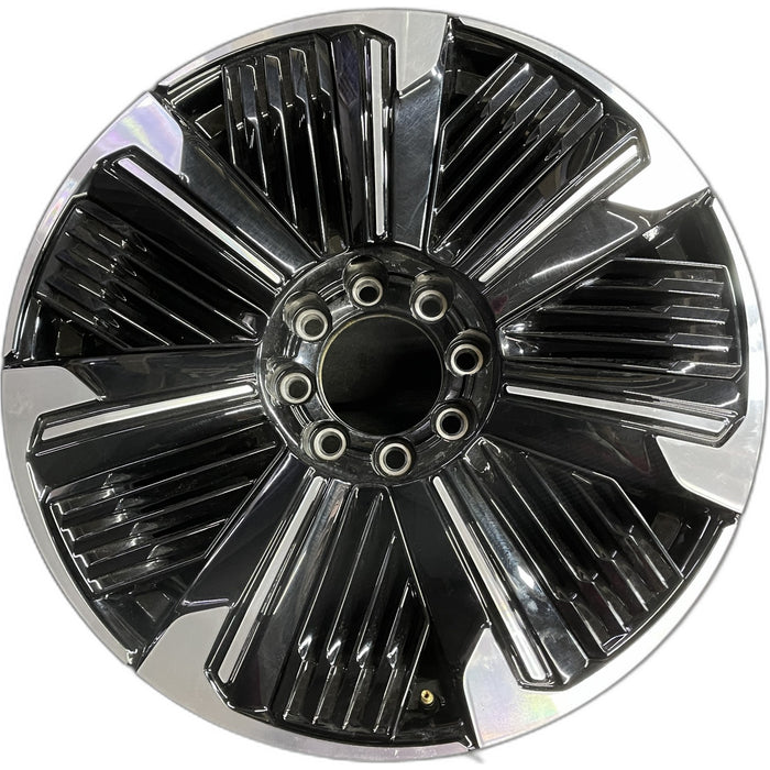 24" ESCALADE IQ 25 , single spoke, gloss black Original OEM Wheel Rim - Front View