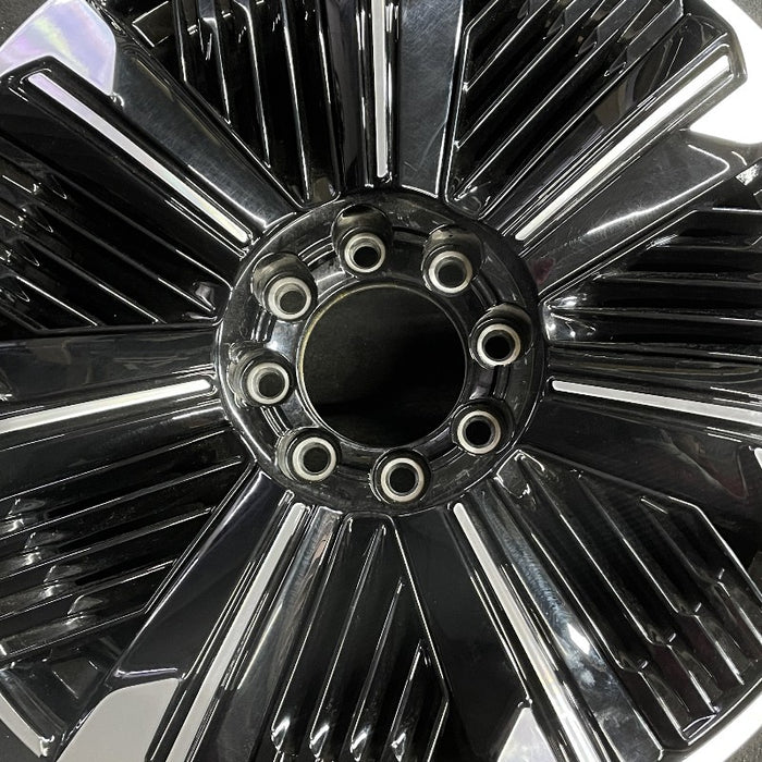 24" ESCALADE IQ 25 24x9 single spoke gloss black opt RDV Original OEM Wheel Rim - Angle View