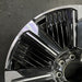24" ESCALADE IQ 25 24x9 single spoke gloss black opt RDV Original OEM Wheel Rim - Side Profile
