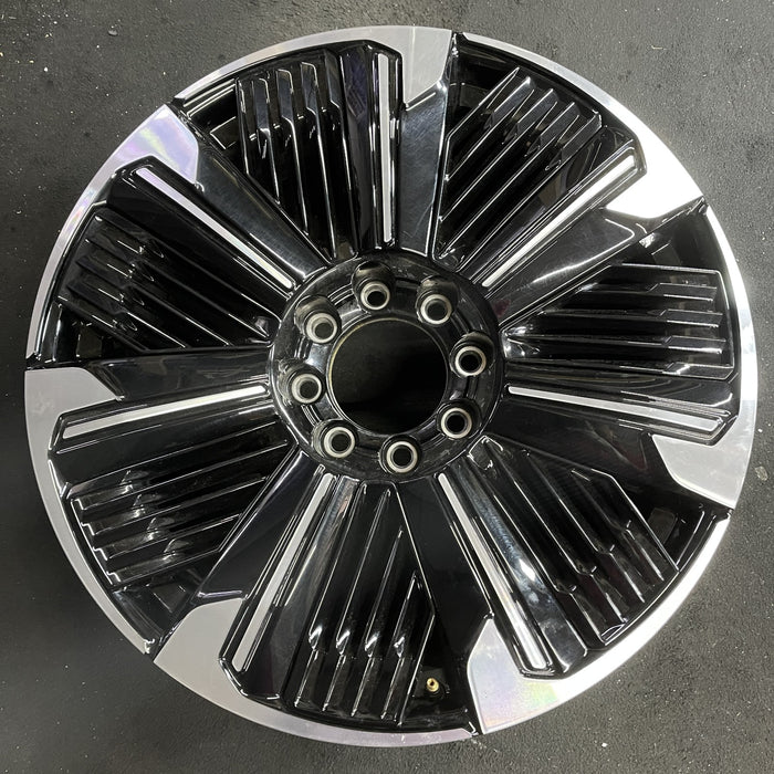 24" ESCALADE IQ 25 , single spoke, gloss black Original OEM Wheel Rim - Angle View