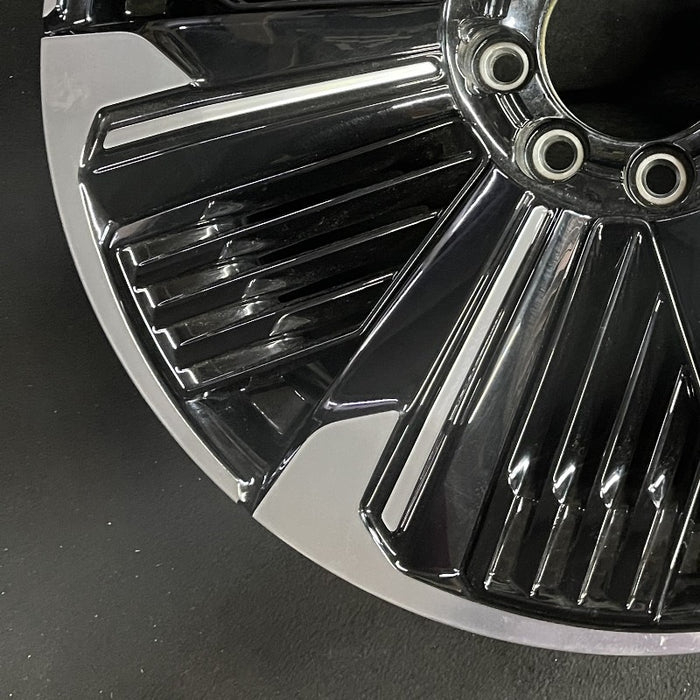 24" ESCALADE IQ 25 24x9 single spoke gloss black opt RDV Original OEM Wheel Rim - Additional View