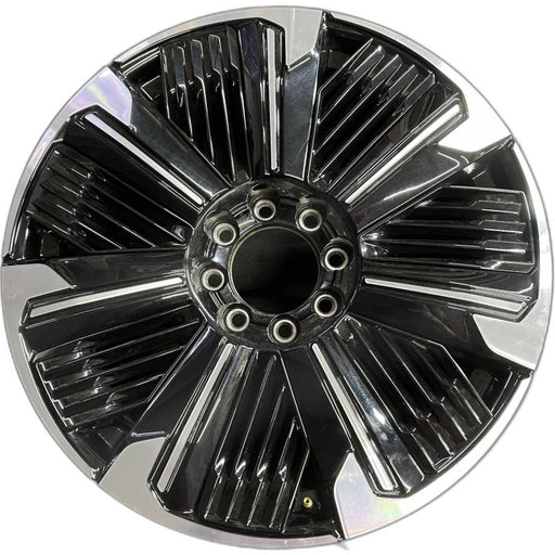 24" ESCALADE IQ 25 24x9 single spoke gloss black opt RDV Original OEM Wheel Rim - Front View