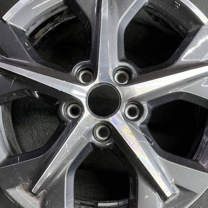 17" HR-V 23-24 17x6.5 alloy 5 spoke machined dark gray Original OEM Wheel Rim