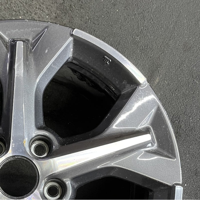 17" HR-V 23-24 17x6.5 alloy 5 spoke machined dark gray Original OEM Wheel Rim