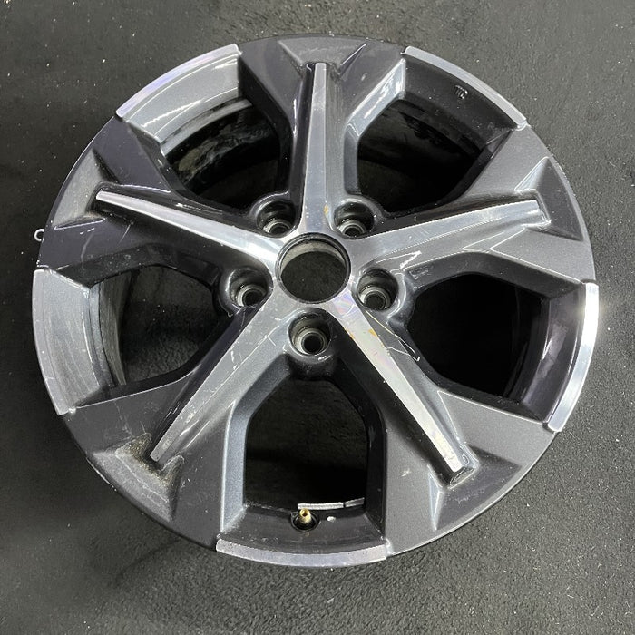 17" HR-V 23-24 17x6.5 alloy 5 spoke machined dark gray Original OEM Wheel Rim