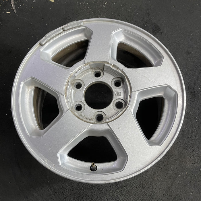 16" TRAILBLAZER 02-03 16x7, aluminum, 5 spoke, opt QC4 , Original OEM Wheel Rim