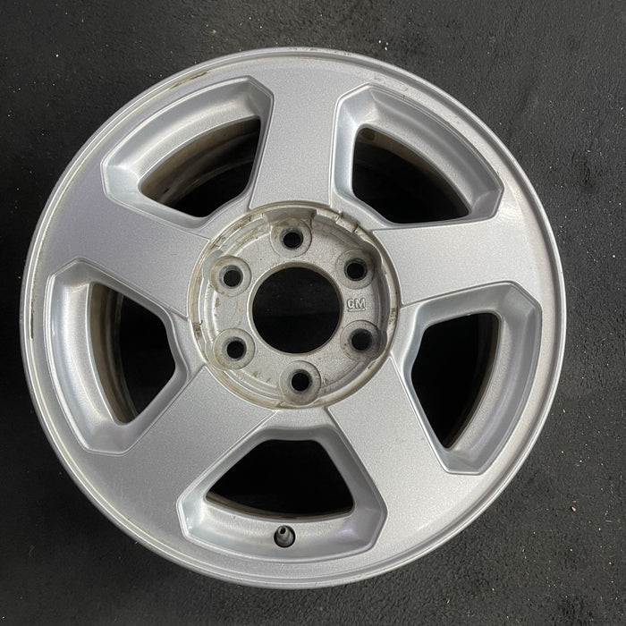 16" TRAILBLAZER 02-03 16x7, aluminum, 5 spoke, opt QC4 , Original OEM Wheel Rim