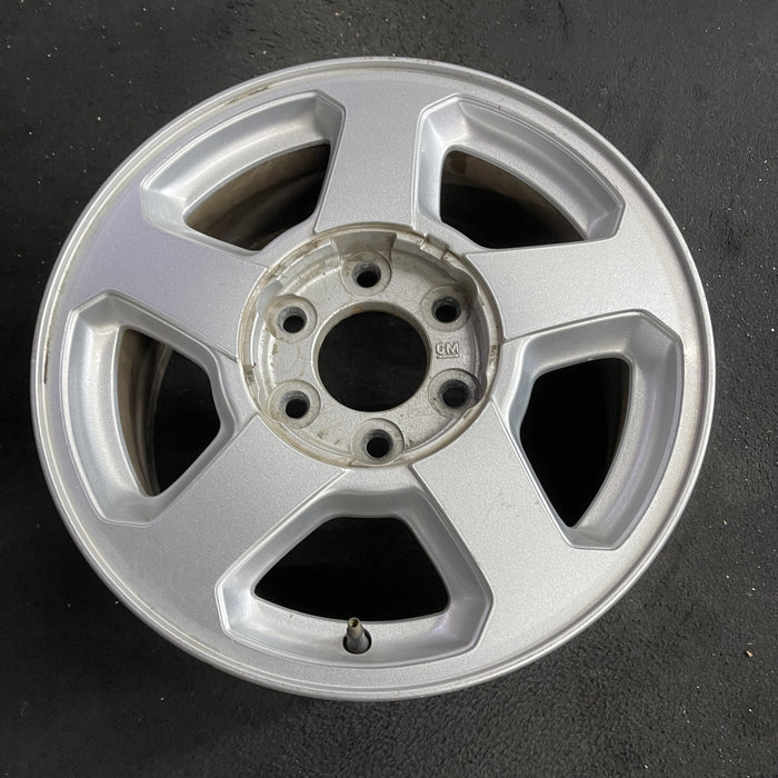 16" TRAILBLAZER 02-03 16x7, aluminum, 5 spoke, opt QC4 , Original OEM Wheel Rim