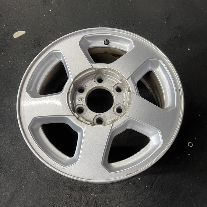 16" TRAILBLAZER 02-03 16x7, aluminum, 5 spoke, opt QC4 , Original OEM Wheel Rim