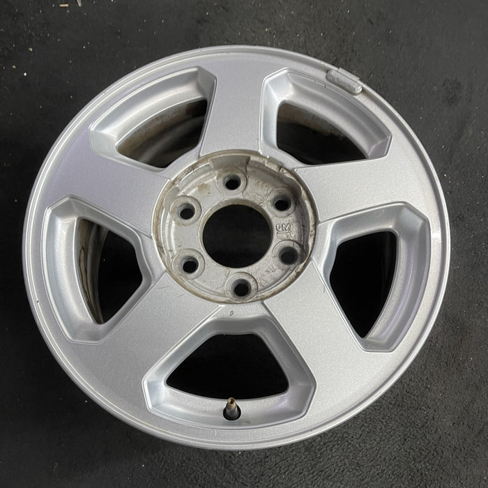 16" TRAILBLAZER 02-03 16x7, aluminum, 5 spoke, opt QC4 , Original OEM Wheel Rim