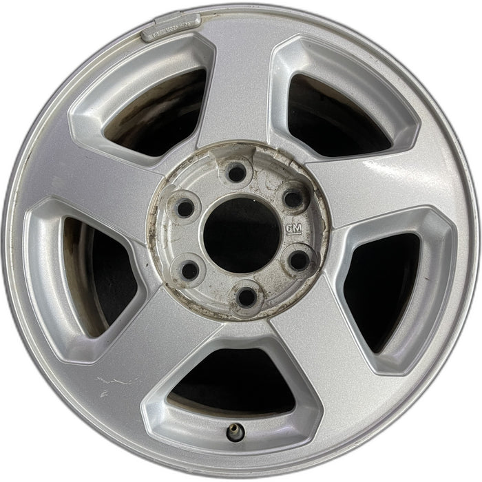 16" TRAILBLAZER 02-03 16x7, aluminum, 5 spoke, opt QC4 , Original OEM Wheel Rim