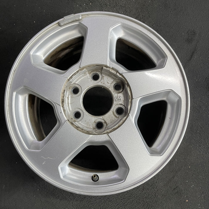 16" TRAILBLAZER 02-03 16x7, aluminum, 5 spoke, opt QC4 , Original OEM Wheel Rim