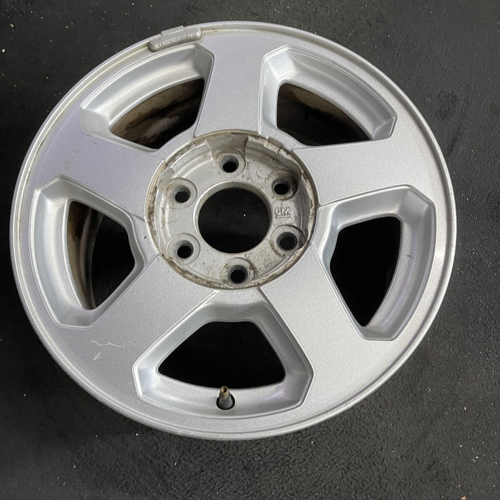 16" TRAILBLAZER 02-03 16x7, aluminum, 5 spoke, opt QC4 , Original OEM Wheel Rim