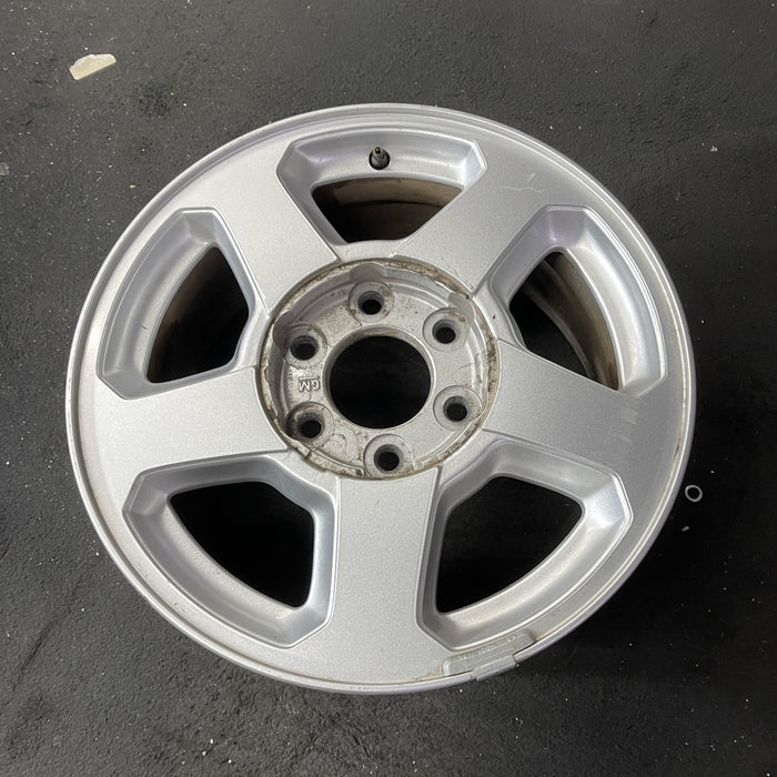 16" TRAILBLAZER 02-03 16x7, aluminum, 5 spoke, opt QC4 , Original OEM Wheel Rim