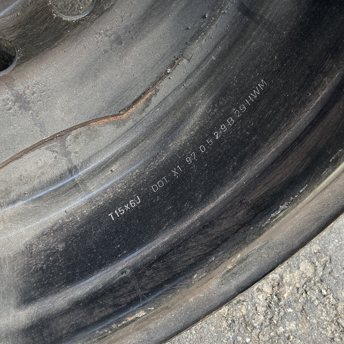 15" CIRRUS 95-00 15x6, steel Original OEM Wheel Rim - Additional View