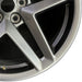 19" MUSTANG 24 19x8.5 5 spoke split spoke silver Original OEM Wheel Rim - Close-Up Detail
