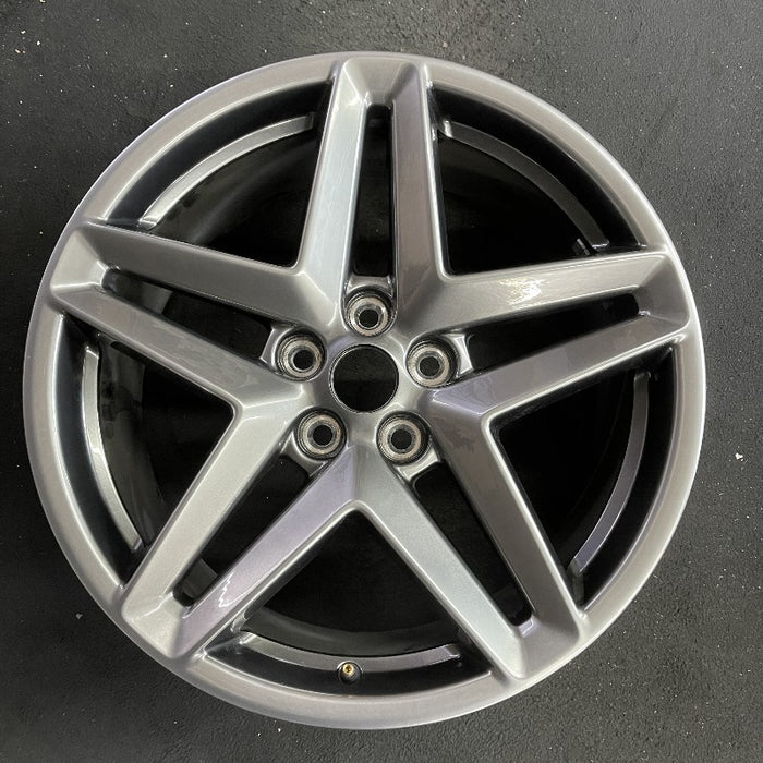 19" MUSTANG 24 19x8.5 5 spoke split spoke silver Original OEM Wheel Rim - Additional View