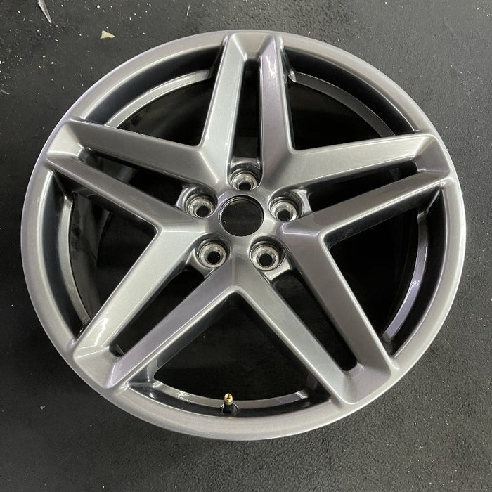 19" MUSTANG 24 19x8.5 5 spoke split spoke silver Original OEM Wheel Rim - View 7