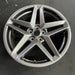 19" MUSTANG 24 19x8.5 5 spoke split spoke silver Original OEM Wheel Rim - View 7
