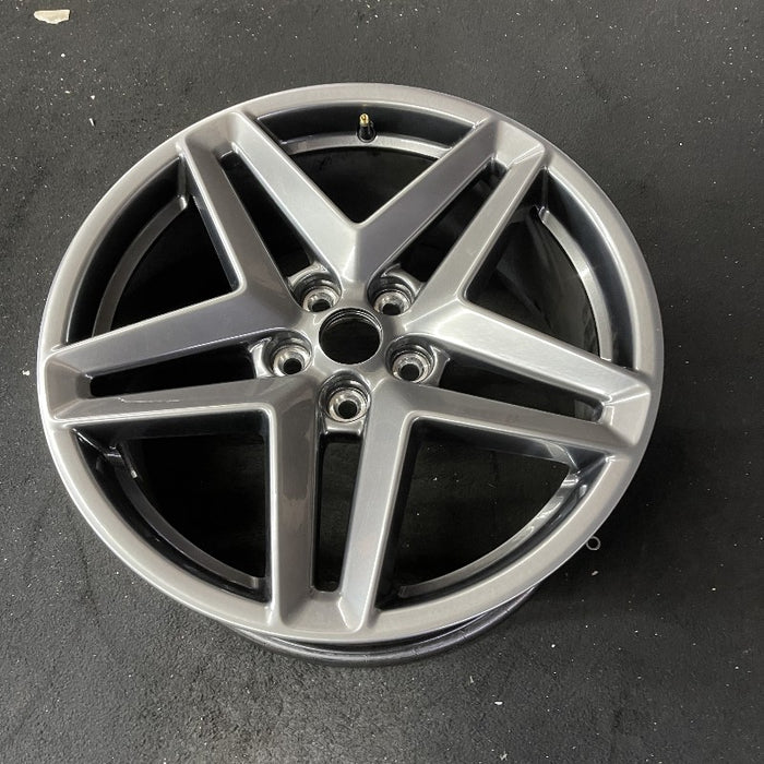 19" MUSTANG 24 19x8.5 5 spoke split spoke silver Original OEM Wheel Rim - View 8