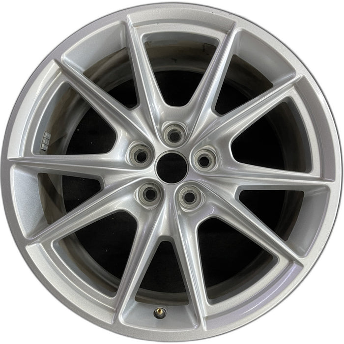 19" MUSTANG 24 19x8.5, , V spoke Original OEM Wheel Rim - Front View