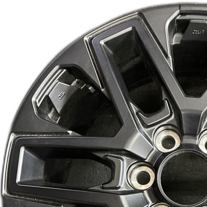 20" SEQUOIA 23-24 20x8 open spoke 6 spoke matte black Original OEM Wheel Rim - Angle View