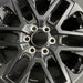 20" SEQUOIA 23-24 20x8 open spoke 6 spoke matte black Original OEM Wheel Rim - Angle View