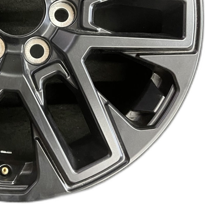 20" SEQUOIA 23-24 20x8 open spoke 6 spoke matte black Original OEM Wheel Rim - Close-Up Detail