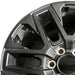 20" SEQUOIA 23-24 20x8 open spoke 6 spoke matte black Original OEM Wheel Rim - Angle View