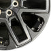 20" SEQUOIA 23-24 20x8 open spoke 6 spoke matte black Original OEM Wheel Rim - Close-Up Detail