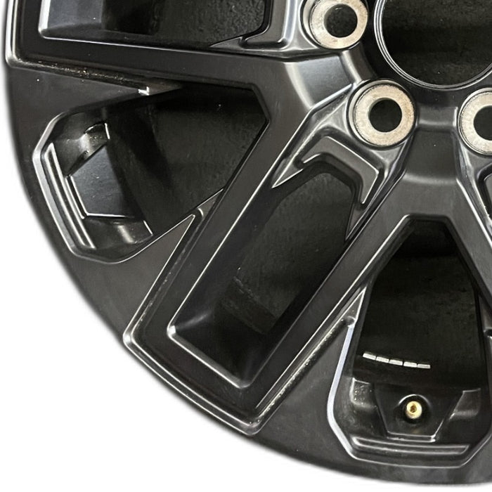 20" SEQUOIA 23-24 20x8 open spoke 6 spoke matte black Original OEM Wheel Rim - Back View