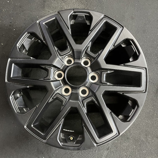 20" SEQUOIA 23-24 20x8 open spoke 6 spoke matte black Original OEM Wheel Rim - Front View