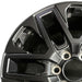 20" SEQUOIA 23-24 20x8 open spoke 6 spoke matte black Original OEM Wheel Rim - Angle View