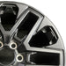 20" SEQUOIA 23-24 20x8 open spoke 6 spoke matte black Original OEM Wheel Rim - Side Profile