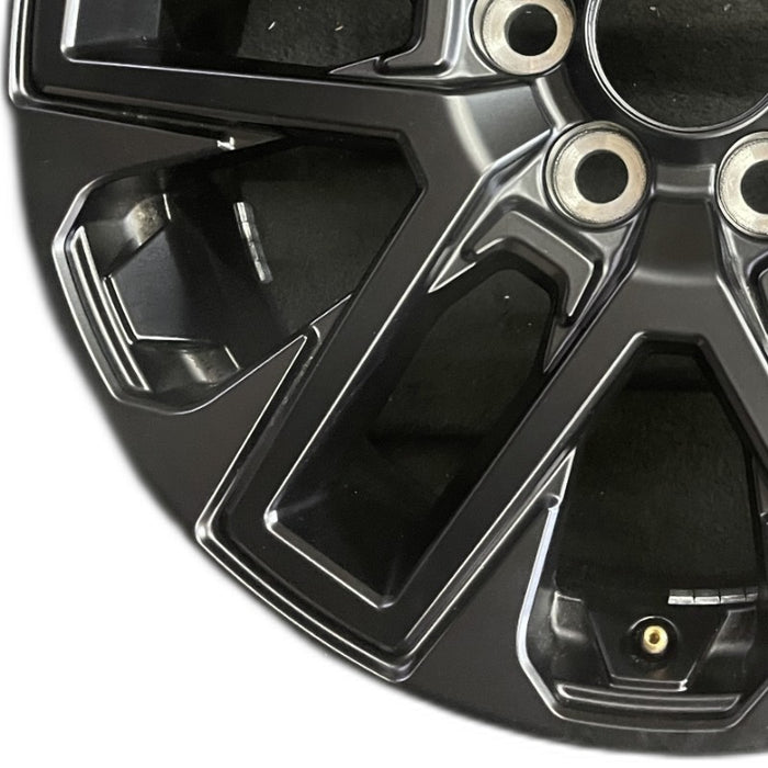20" SEQUOIA 23-24 20x8 open spoke 6 spoke matte black Original OEM Wheel Rim - Back View