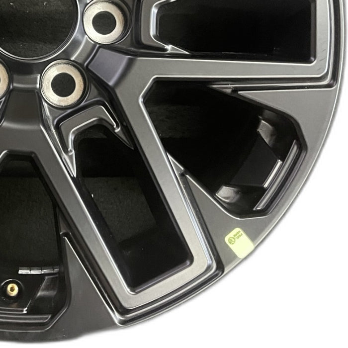 20" SEQUOIA 23-24 20x8 open spoke 6 spoke matte black Original OEM Wheel Rim - Close-Up Detail