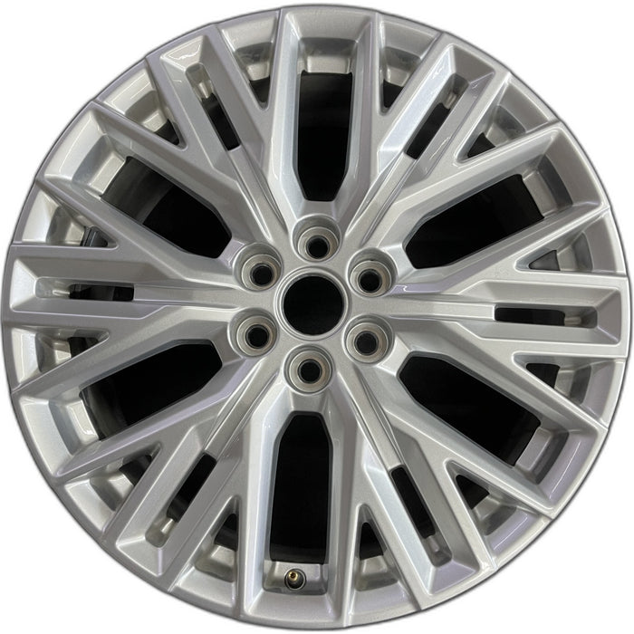 20" ACADIA 24 20x8, silver Original OEM Wheel Rim - Front View