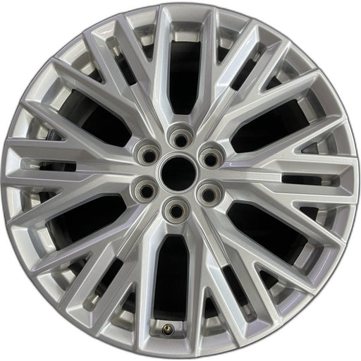 20" ACADIA 24 20x8, silver Original OEM Wheel Rim - Front View