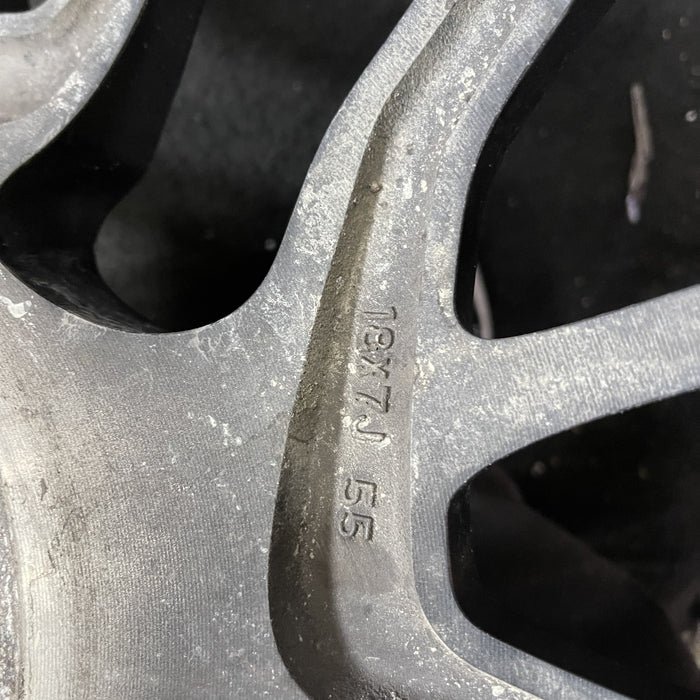 18" XV CROSSTREK 19-20 18x7 , w/machined face, plug-in hybrid Original OEM - Back View