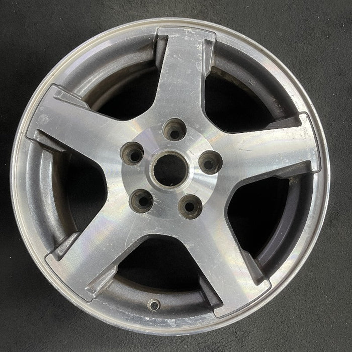 17" GRAND CHEROKEE 05 17x7.5 Limited machined w/ inlay at end of spokes - Front View