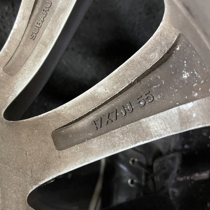 17" IMPREZA 08-11 17x7 alloy 10 spoke silver Original OEM Wheel Rim