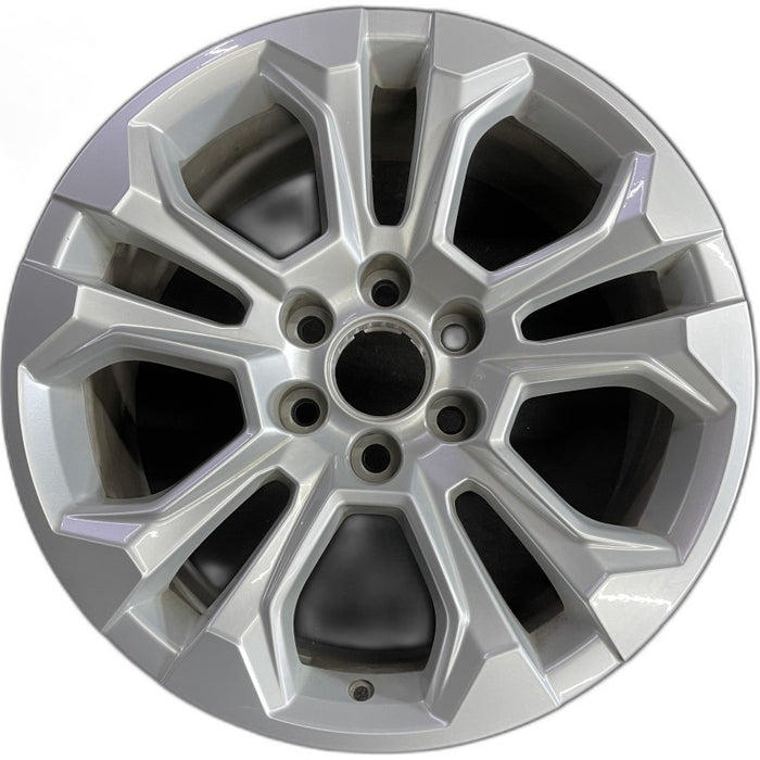 20" SILVERADO 1500 PICKUP 22 20x9 10 spoke opt RHO Original OEM Wheel Rim - Front View