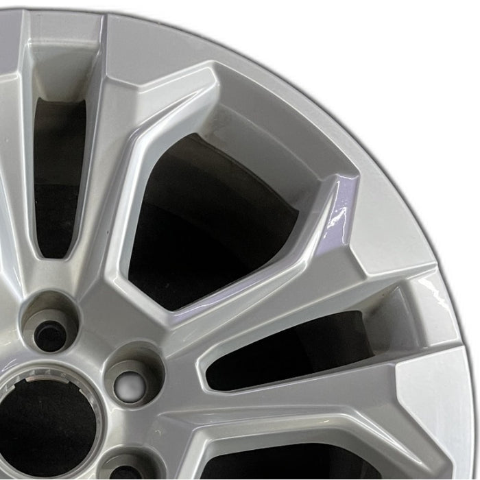 20" SILVERADO 1500 PICKUP 22 20x9 10 spoke opt RHO Original OEM Wheel Rim - Side Profile