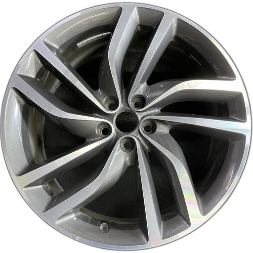 20" XF 16-20 20x8.5 , 5 double spoke, turbine Original OEM Wheel Rim - Front View